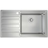 Kuchyňský dřez Alveus Rando 50 QC Satin, pravý, pro přesahovou nebo integrovanou montáž Kuchyňský dřez Alveus Rando 50 QC Satin, pravý, pro přesahovou nebo integrovanou montáž