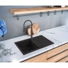 Kuchyňský dřez Alveus Cadit 20 Black Edition Deep Black A90