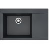 Kuchyňský dřez Alveus Pure-G 70 QC Deep Black A90, levý