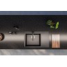 Kuchyňský dřez Alveus Pure-G 70 QC Deep Black A90, levý