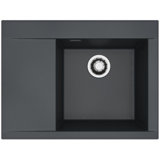 Kuchyňský dřez Alveus Pure-G 60 QC Deep Black A90, pravý