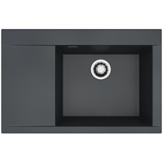 Kuchyňský dřez Alveus Pure-G 70 QC Deep Black A90, pravý
