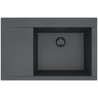 Kuchyňský dřez Alveus Pure-G 70 Black Edition Deep Black A90, pravý
