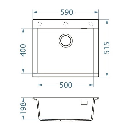 Kuchyňský dřez Alveus Pure-G 30 QC Glacier A10