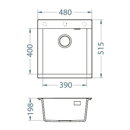 Kuchyňský dřez Alveus Pure-G 20 QC Ivory A20