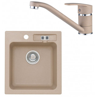 Set Alveus (dřez Victoria 20 + baterie Nina + dárek) Beige 55