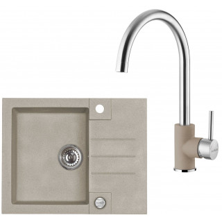 Set Alveus (dřez Rock 30 Pebble 02 + baterie Elza Pebble 02)