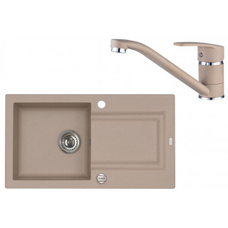 Set Alveus (dřez Falcon 30 Beige 55 + baterie Nina Beige 55 + dárek)
