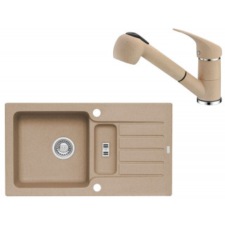 Set Alveus (dřez Niagara 70 Beige 55 + baterie AM 20 Beige 55)