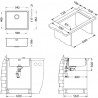 Kuchyňský dřez Alveus Kombino 50 Satin, pro horní/integrovanou montáž