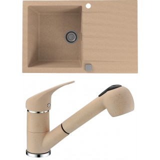 Set Alveus (dřez Cadit 20 Beige 55 + baterie AM 20 Beige 55)