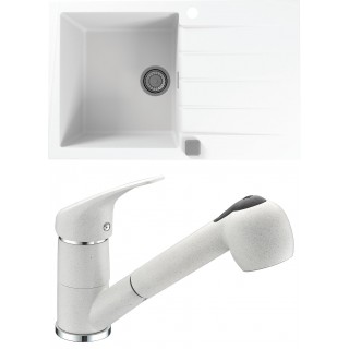 Set Alveus (dřez Cadit 20 White 11 + baterie AM 20 White 11)
