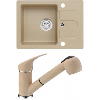 Set Alveus (dřez Cortina 10 Beige 55 + baterie AM 20 Beige 55)