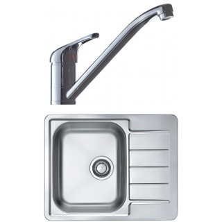 Set Alveus (dřez Line 110 Natur + baterie Riviera X Chrom)