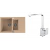Set Alveus (dřez Cadit 70 Beige 55 + baterie Reno Chrom) Set Alveus (dřez Cadit 70 Beige 55 + baterie Reno Chrom)